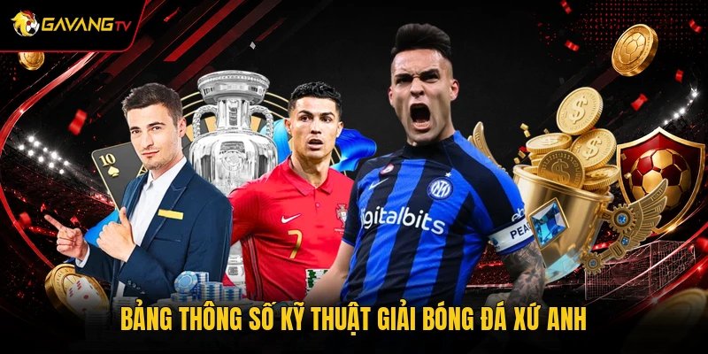 Bảng thông số kỹ thuật giải bóng đá xứ Anh