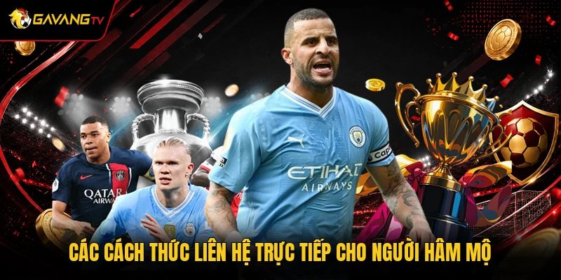Các cách thức liên hệ trực tiếp cho người hâm mộ