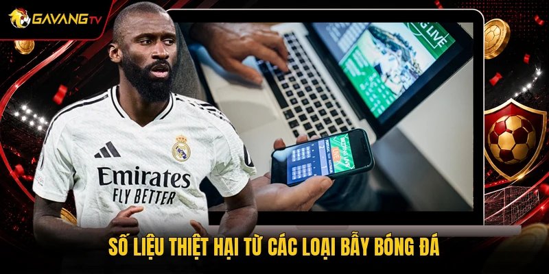 Số liệu thiệt hại từ các loại bẫy bóng đá