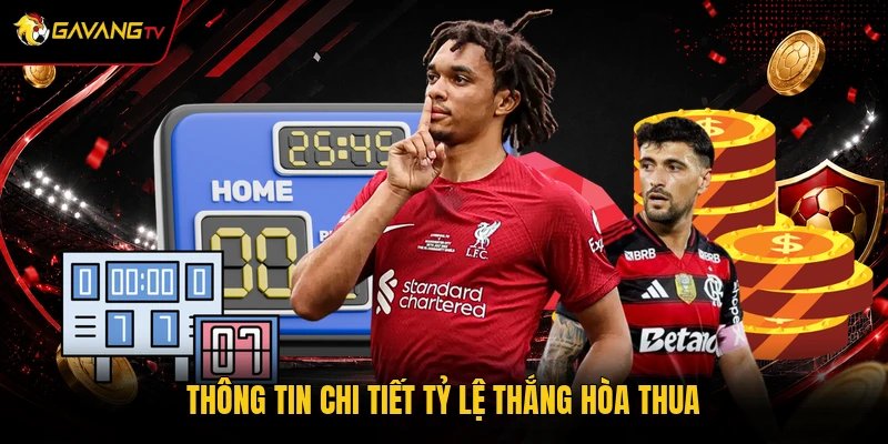 Thông tin chi tiết tỷ lệ thắng hòa thua