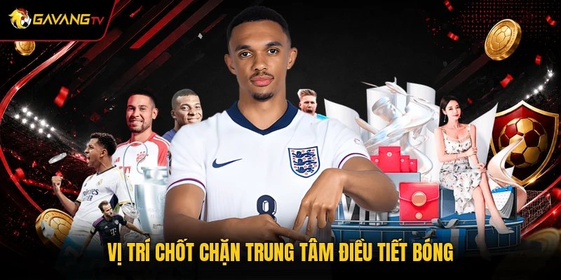 Vị trí chốt chặn trung tâm điều tiết bóng